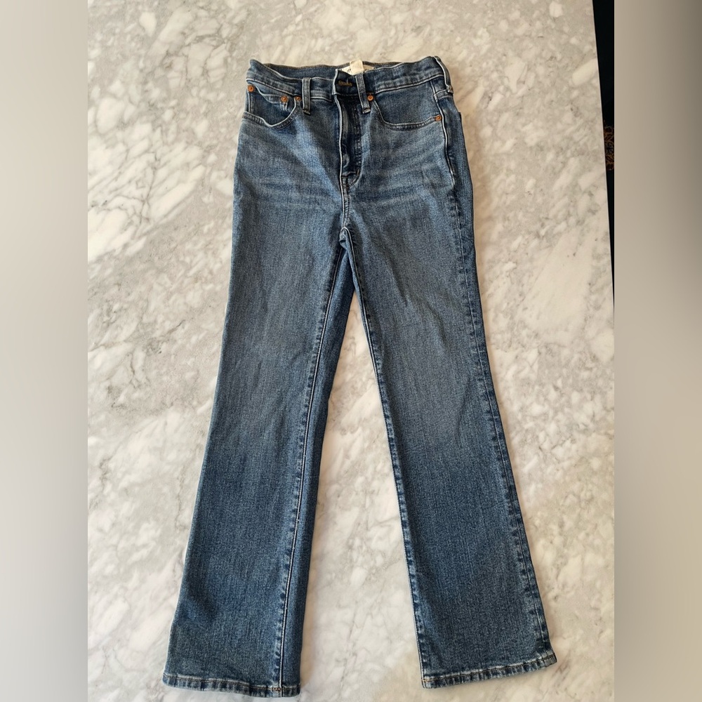 Madewell Women's Cali Demi-Boot Blue Jeans